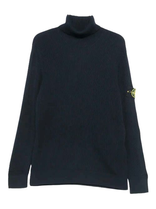 Stone Island Maglione a coste con collo alto Stone Island | K2S155100052S00C2V0020 NAVY BLUE